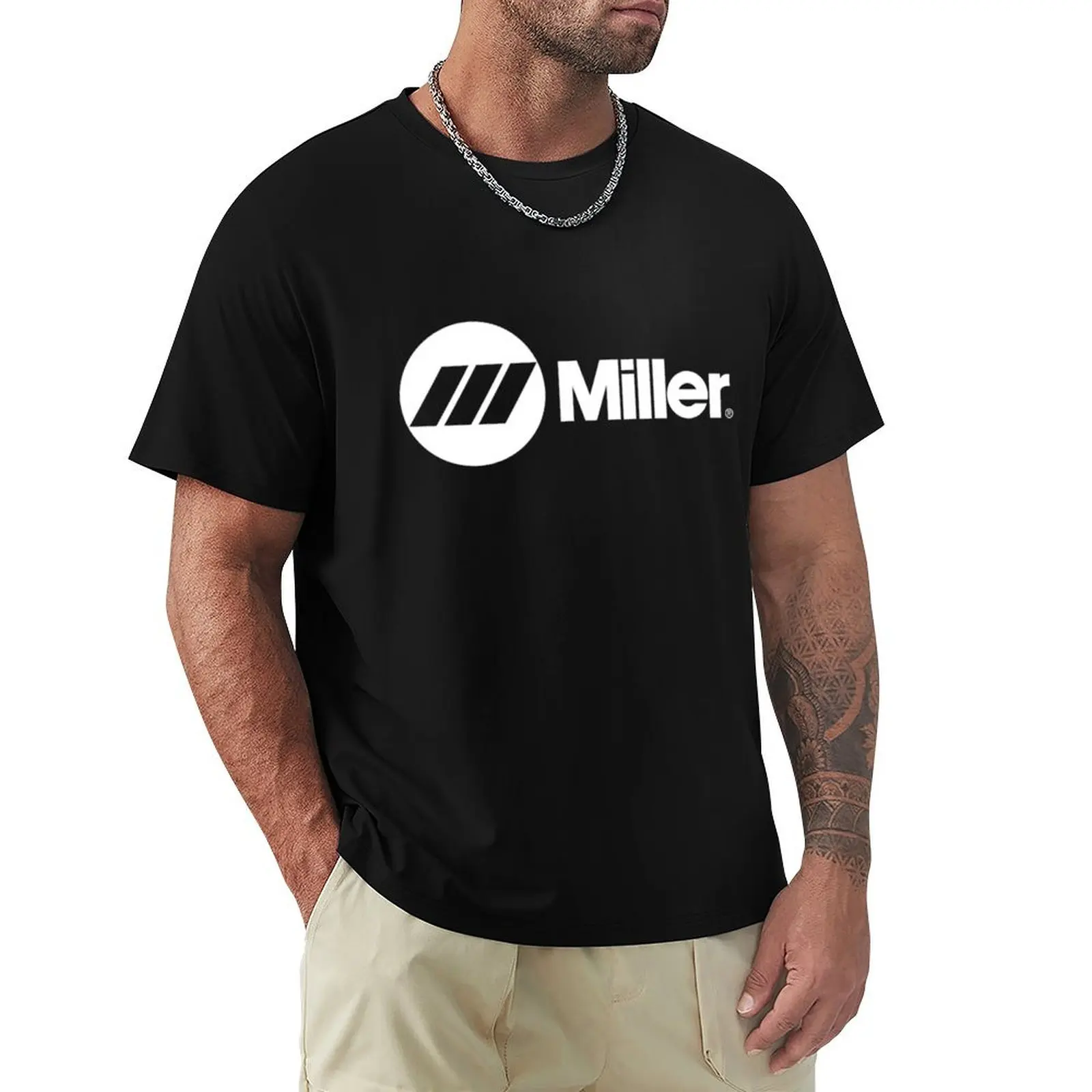 Millerr Welding Equipment White Logo T-Shirt graphic t shirts for man T-Shirt