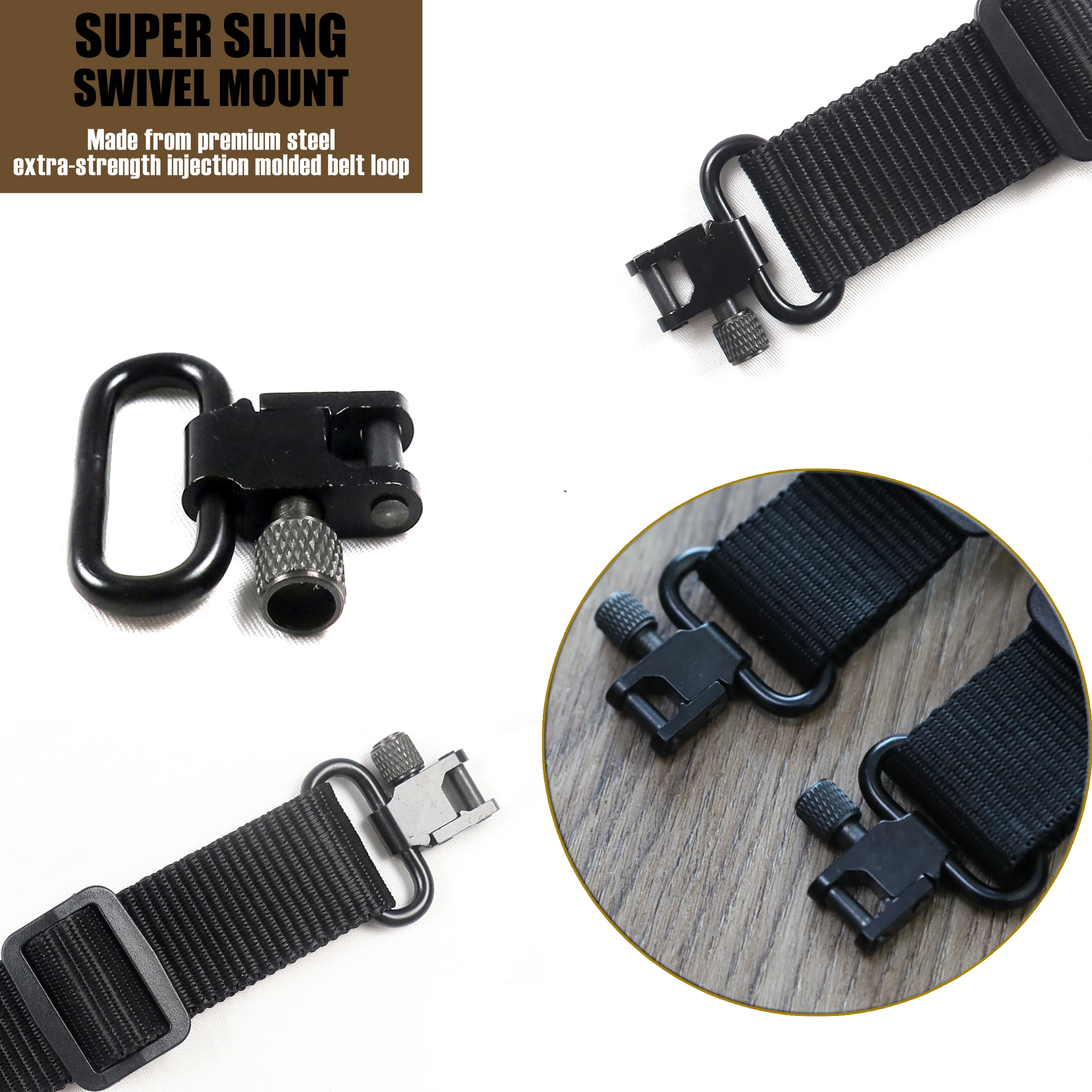 Tactical 2 Point Gun Sling Hun - Rifle Sling Swivel ulasan dan harga