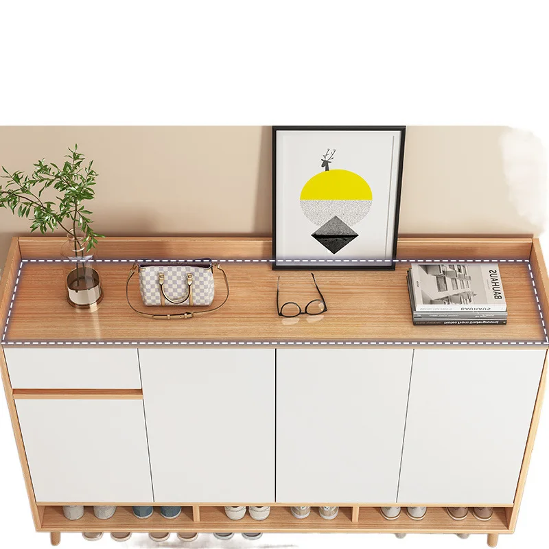 

Entry door shoe cabinet integrated multi-functional small apartment large-capacity rental house storage shoe rack