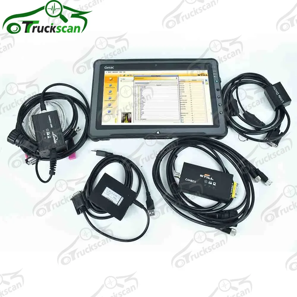 Forklift diagnostic for Oem Still canbox Linde doctor jungheinrich Judit Incado box  Scanner Tool and F110Tablet