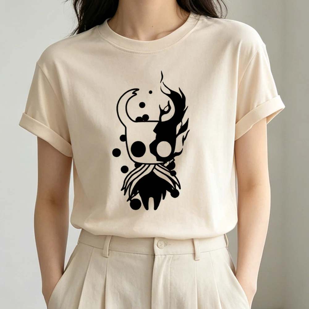 Hollow Knight shirt girl gothic graphic dollette manga kawaii t shirt anime summer 80s baddie graphic