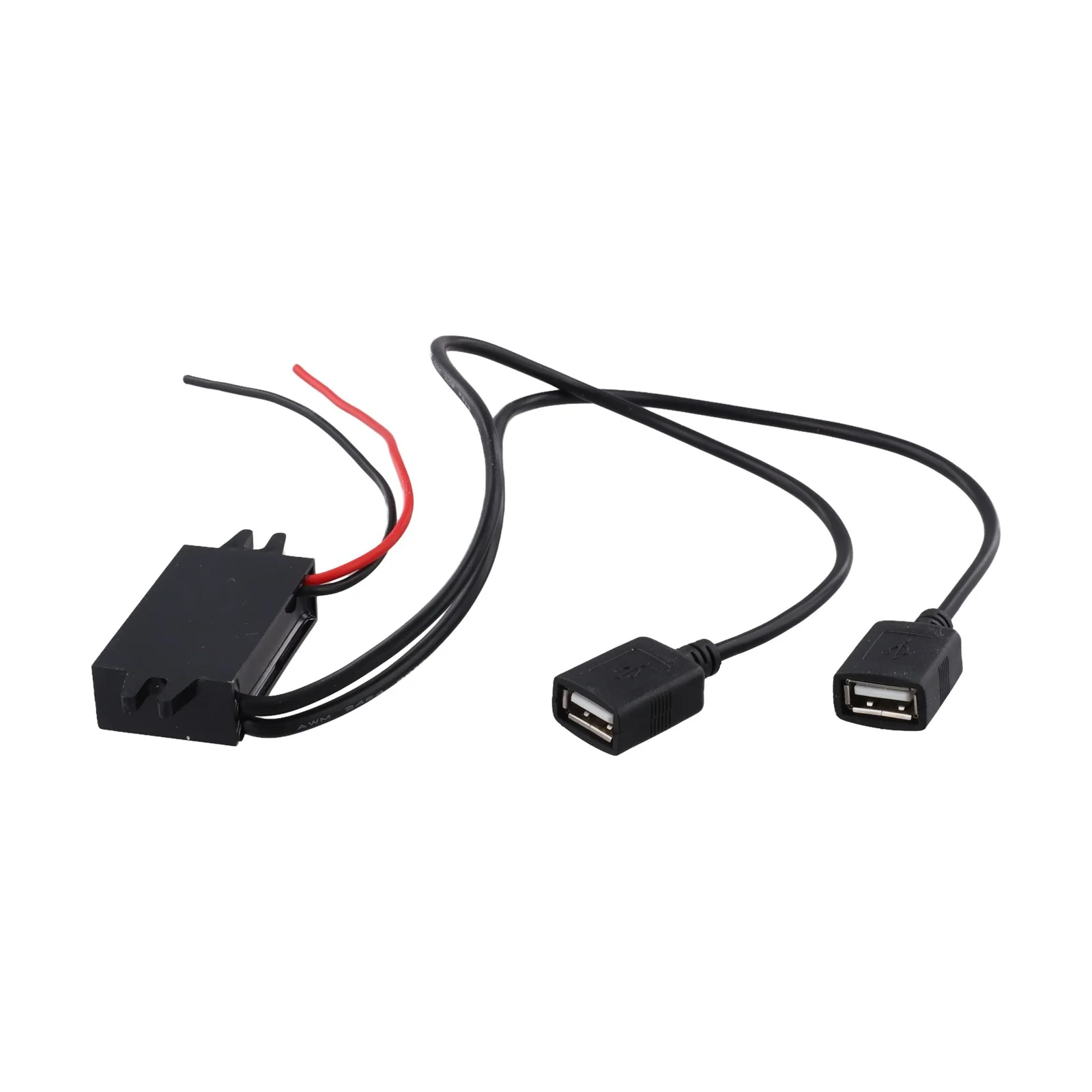Dual USB Ports 12V To 5V Converter -25-80 Working Temperature 8V-23V Input Range Built-in Safety Protections For GPS Devices