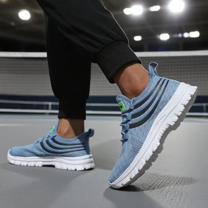 أحذية رجالية محبوكة خفيفة الوزن مريحة طوال اليوم، أحذية مشي ممتازة مناسبة للارتداء اليومي وأحذية المشي لمسافات طويلة