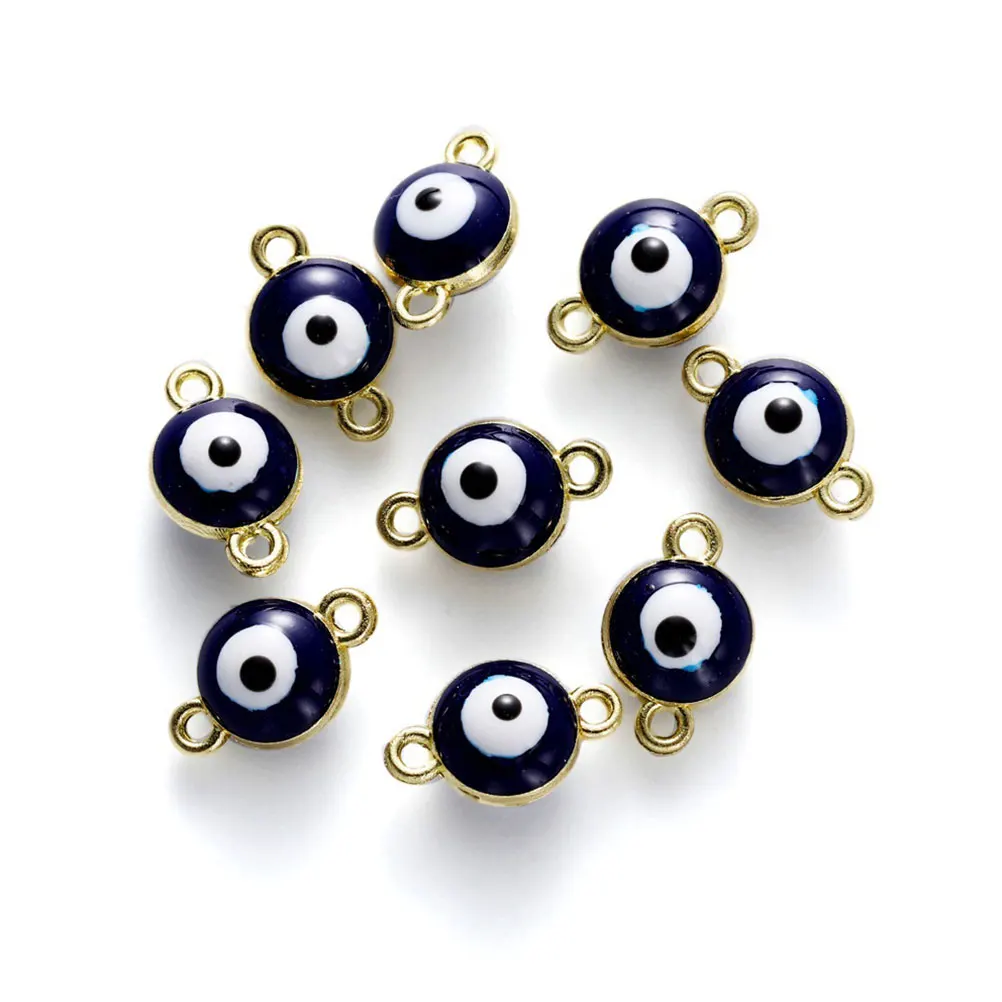 

40 Pcs Evil Eye Alloy Charms Necklace Pendant Bracelet Kit for Women Jewelry Making Crafts DIY Beads Accessories
