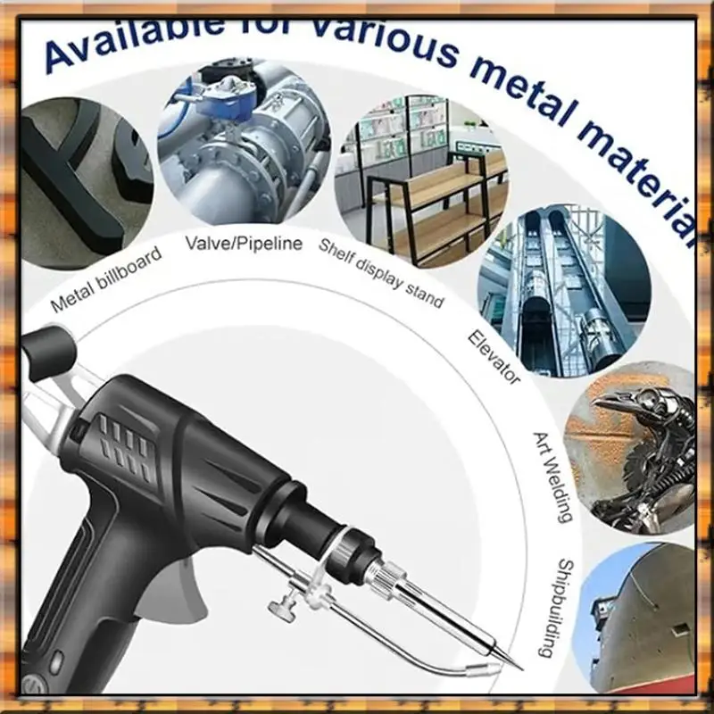 Sep n12r conjunto industrial multi-função ferro de solda rectionrae, ferramentas de soldador aquecidas internamente, plugue eua, rectionrae soldagem ki