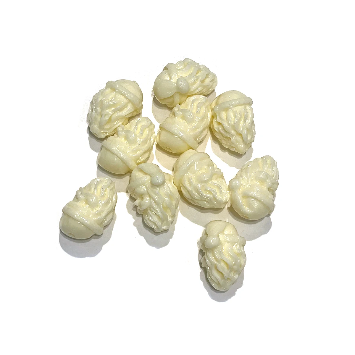 10pcs Carved Cartoon Shape Shell Beads White Shell Scattered Beads For Jewelry Making Diy Bracelet Necklace Earrings Accessory