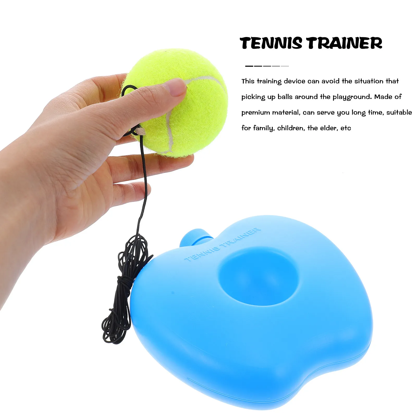 

1Set Tennis Training Kit No Site Restrictions Portable Indoor Outdoor Sports Training Device for Family Play Skill Development