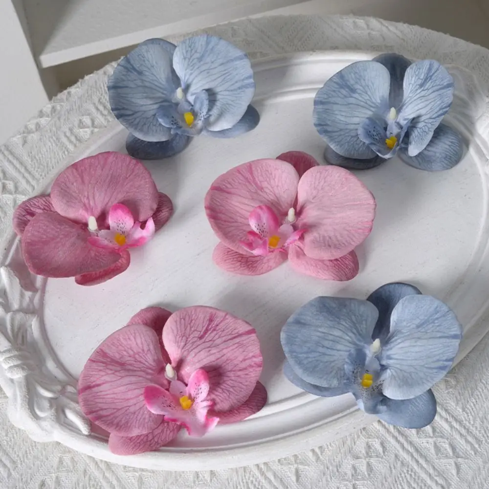 Милый DIY Изготовление Ювелирных Изделий Ремесло Имитация Цветов Головной Убор Аксессуары Ручной Работы Бабочка Орхидея Цветочное Украшение Шпилька Студент