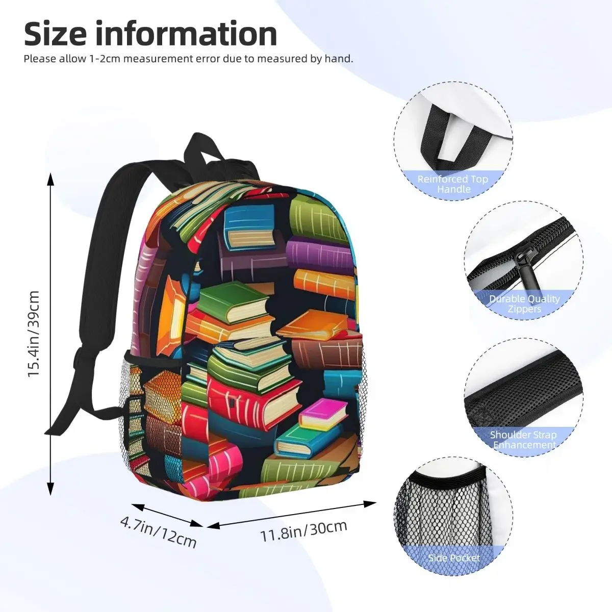 Back To School, Books Backpacks Teenager Bookbag Cartoon Children School Bags Travel Rucksack Shoulder Bag Large Capacity