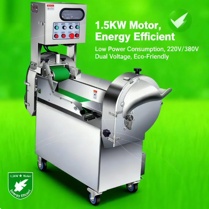 

Commercial Electric Vegetable and Fruit Double Heads Cutter Celery Leafy Technology Wholesale Price Vegetable Slice Cutter