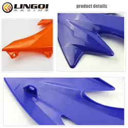 ONLEEYPP Fuel Tank Cover Protector Mudguard Cover Mud Protector Left Right Fairing Kit Front Side Fender For CRF50 CRF 50