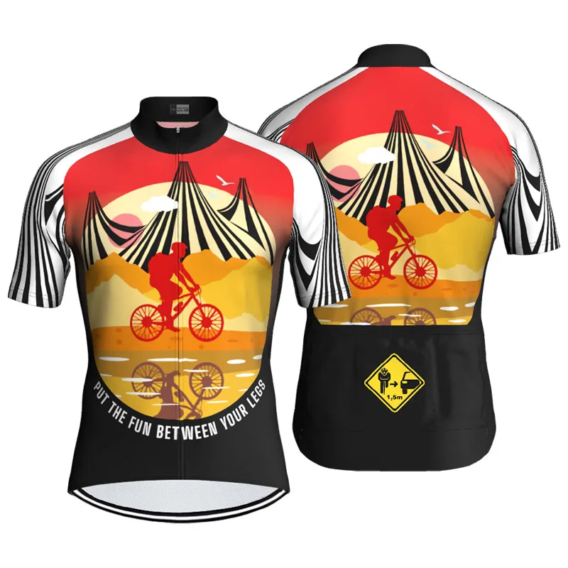 

Cycling Short Jersey Bicycle, Outdoor MTB Shirt, Race Sport Top Wear, Road Mountain Rider, Quick Dry, Put Fun between Leg Cool