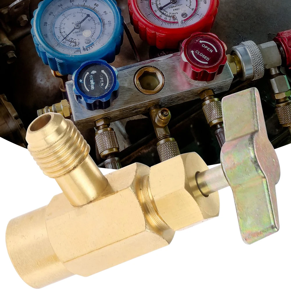 R1234A robinet de canette auto-scellant 1/2 filetage femelle réfrigérant peut ouvre-bouteille ouvre-bouteille auto-scellant pour la climatisation