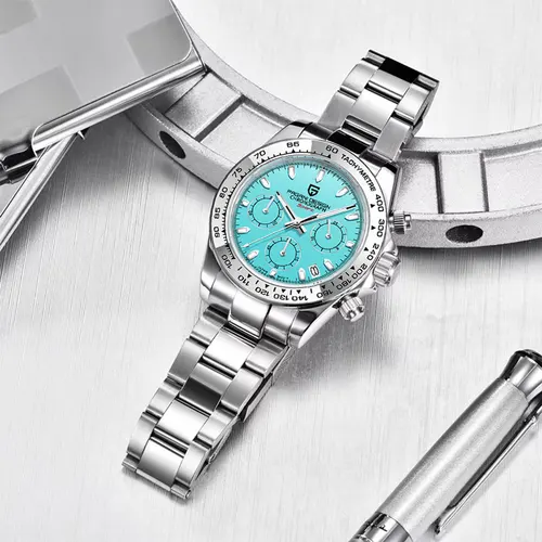 Imagen 1 del producto Reloj de Lujo para Hombre PAGANI DESIGN de 40 mm, Marca de Primera Calidad, Reloj de Pulsera Deportivo de Cuarzo para Hombre, Cristal de Zafiro, Fecha Automática, Cronógrafo, Regalo