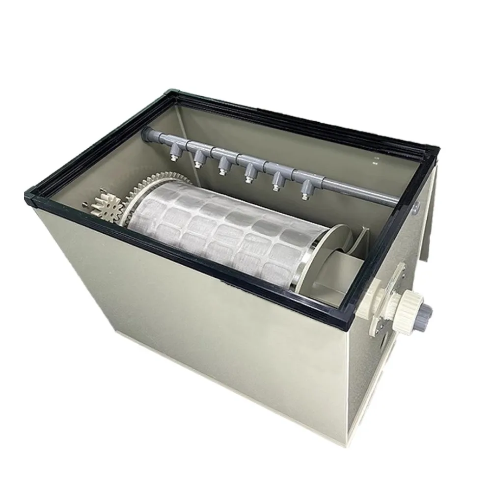 

Fish Pond Water Treatment Machinery Micro Drum Filter Koi Pond Biological Filtration System Microfiltration Machine For Pond