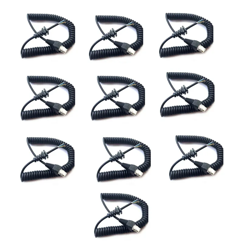 

10x YAESU MH-67A8J Handheld PTT Mic Replacement RJ45 8-Pin Speaker Microphone Cable for VERTEX VX-2108 VX-2208 VX-2508 Car Radio