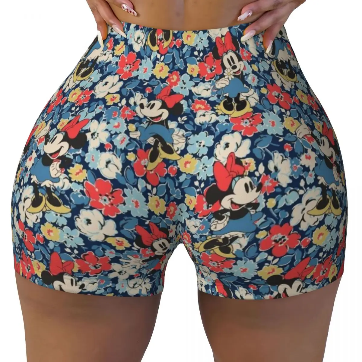 

Custom Funny Minnie Mouse Workout Running Volleyball Shorts for Women Gym Yoga Shorts