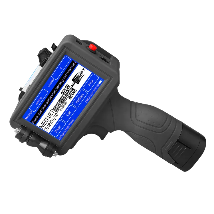 For Meenjet M6 Handheld Mobile Manual Expiry Date Coding Machine Inkjet Printer for Bottle Cap Carton Box XP600 Flex Printer