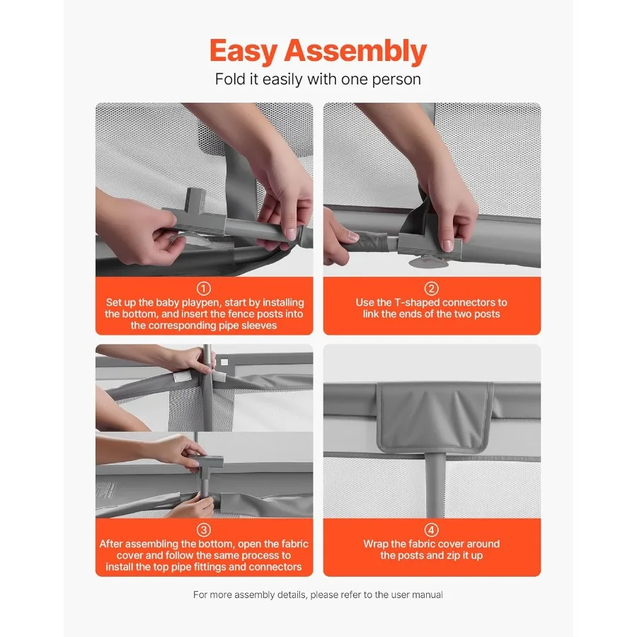روضة أطفال 78.7 بوصة × 70.3 بوصة روضة أطفال كبيرة جدًا للأطفال الصغار في الأماكن المغلقة/الخارجية سياج لعب ساحة نشاط أمان بدون فجوة C #5