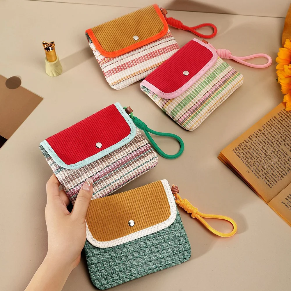 Data Cables Organizer Sanitary Pads Bag Large Capacity Contrast Color Cosmetic Bag Multipurpose Napkin Pouch Storage Bag