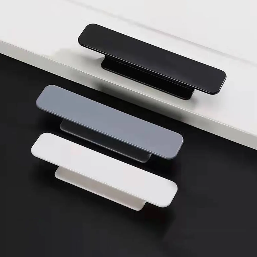 

8Pairs Plastic Stick on Door Handles Adhesive Sliding Door Pull Durable Non Freezing Easy Use Instant Adhesive Knobs