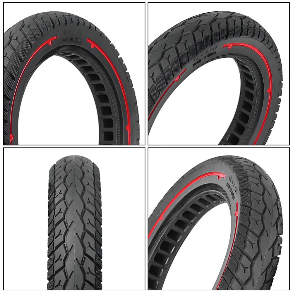 

Electric Vehicle Maintenance 12 Inch Solid Tire Anti-Puncture Tire 12 Inch Adaptable Tight Fit For Electric Bicycle