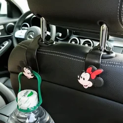 Creativity Car Accessories Cartoon Mickey Minnie Mouse Car Interior Decor Accessories Individuality Kawaii Seat Hook Car Hook
