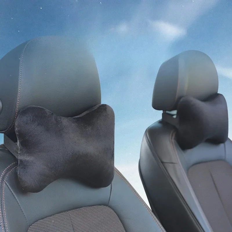 Car Neck Headrest Pillow Memory Foam Car Seat Neck Pillow Breathable Head and Neck Support for Sleep Pillow Travel Accessories gallery 3