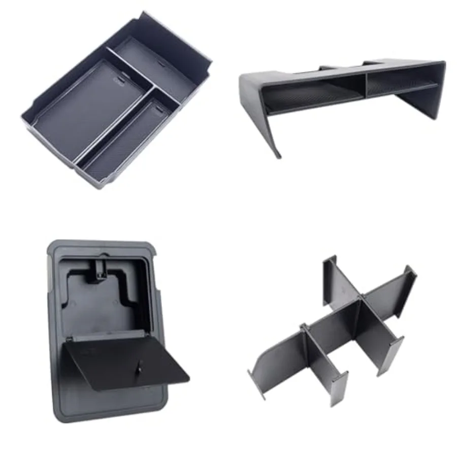 4-Piece Center Console Organizer Set for 2023-2025 2026 Honda CRV Custom Fit, Console Tray, Hidden Storage Box and Armrest Divi