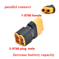 XT60 To XT90 Parallel Plug Adapter Converter Connector Cable Lipo Battery Harness Plug Wiring Male Female Parallel Adapter