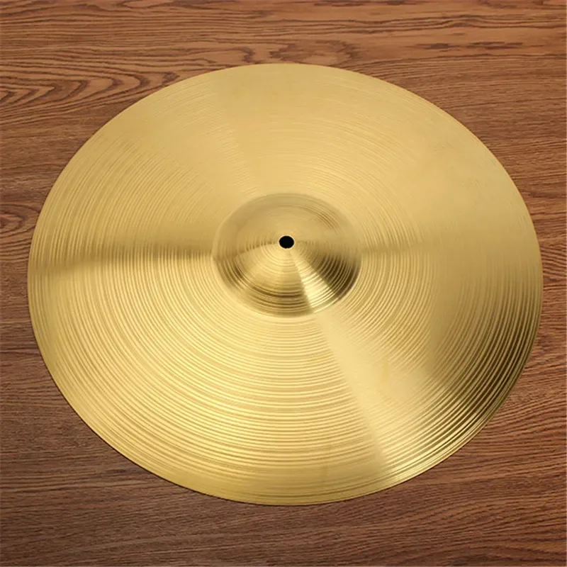 8/10/12/14/16/18/20 Inch Drum Cymbals Alloy Brass Jazz Drum Water Rubbing Cymbals for Percussion Instruments Players Beginners