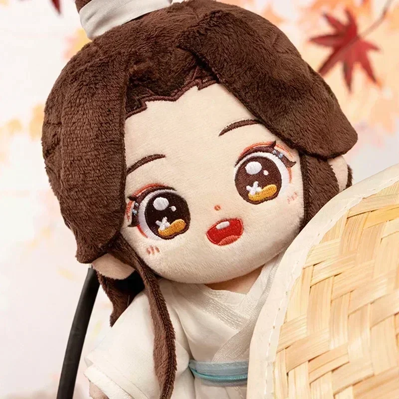 Anime tian guan ci fu xie lian boneca de pelúcia tgcf brinquedo de pelúcia plushies céu bênção oficial mudança terno vestir-se brinquedo 20cm