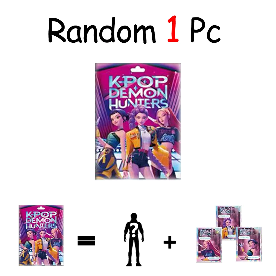 Figura de cazadores de demonios Kpop, bolsa ciega coleccionable, muñecas modelo de PVC, figuras de acción coleccionables, decoración de habitación, sorpresa de cumpleaños