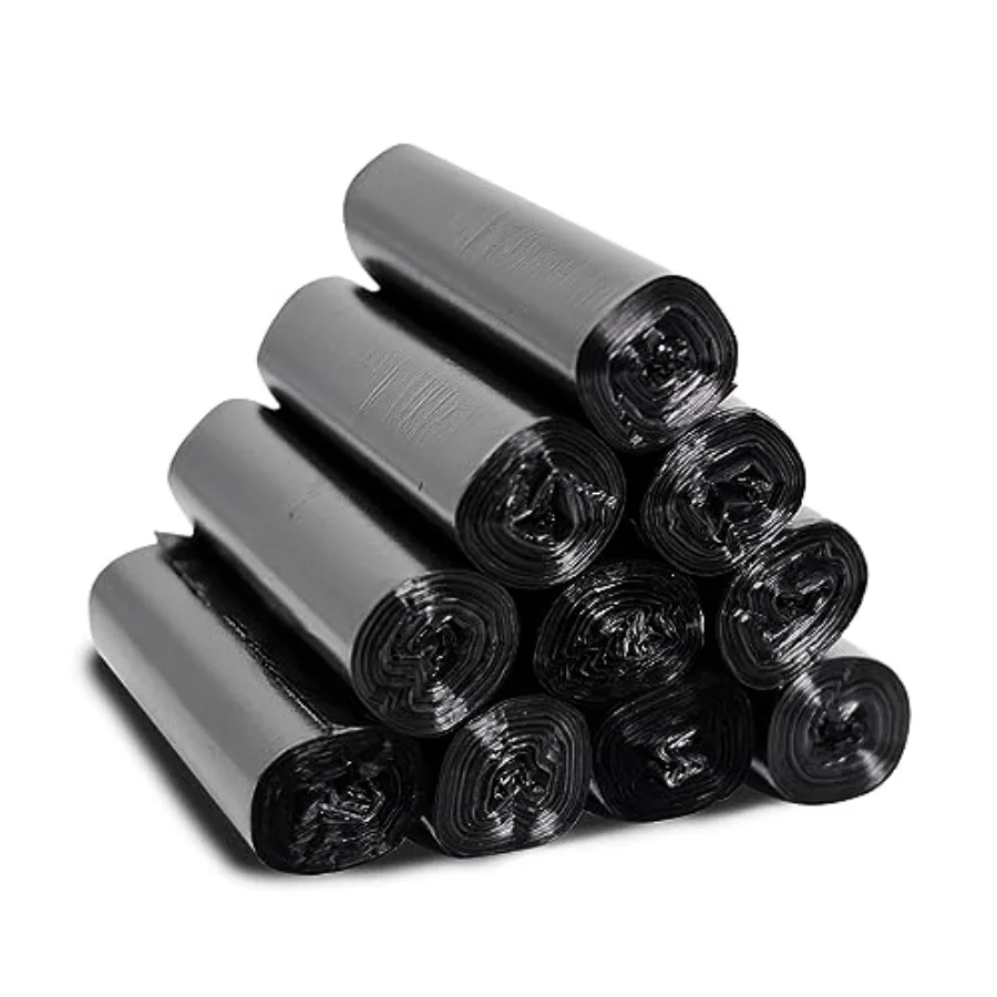 

3.5 Gallon Tras Bags, 150 Count Small Tras Can Liners Batroom or Lingroom, Black 3 Gallon Tickly Garbage Bags