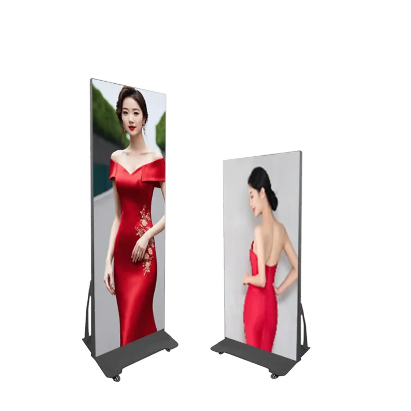 Customizable Advertising Player P2.5 Digital Advertisement Standing Mirror Led Poster for Shopping Mall Museum