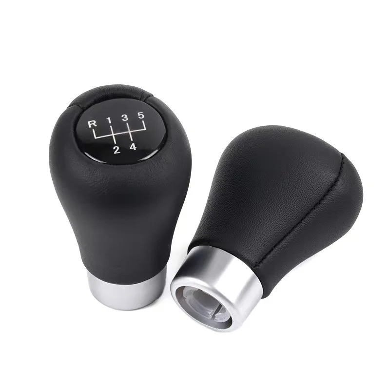 5/6 Speed Shift Knob Leather Shifter Knobs Transmission Gear Stick Shifting Lever Fit Most Manual Cars Truck For BMW E36 E46 E34