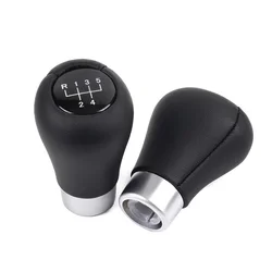 5/6 Speed Shift Knob Leather Shifter Knobs Transmission Gear Stick Shifting Lever Fit Most Manual Cars Truck For BMW E36 E46 E34