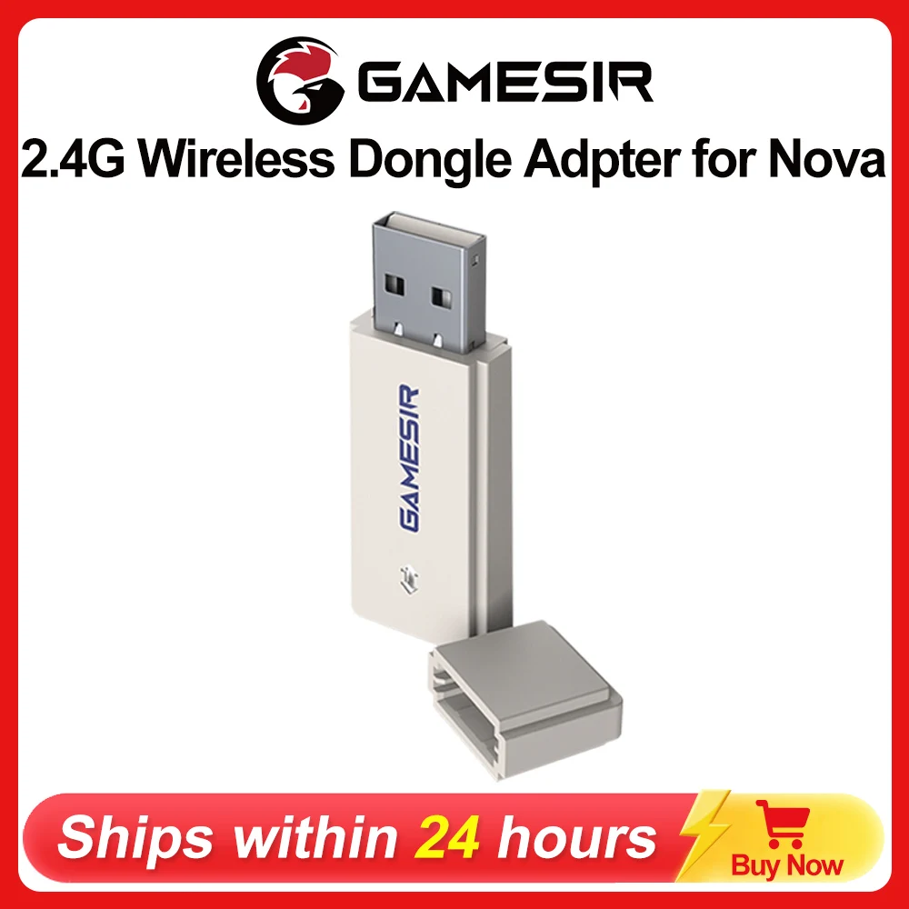 GameSir Controller Adapter for Nova 2.4g Wireless Receiver Gamepad Accessories PC Connection Plug and Play Stable Signal Design