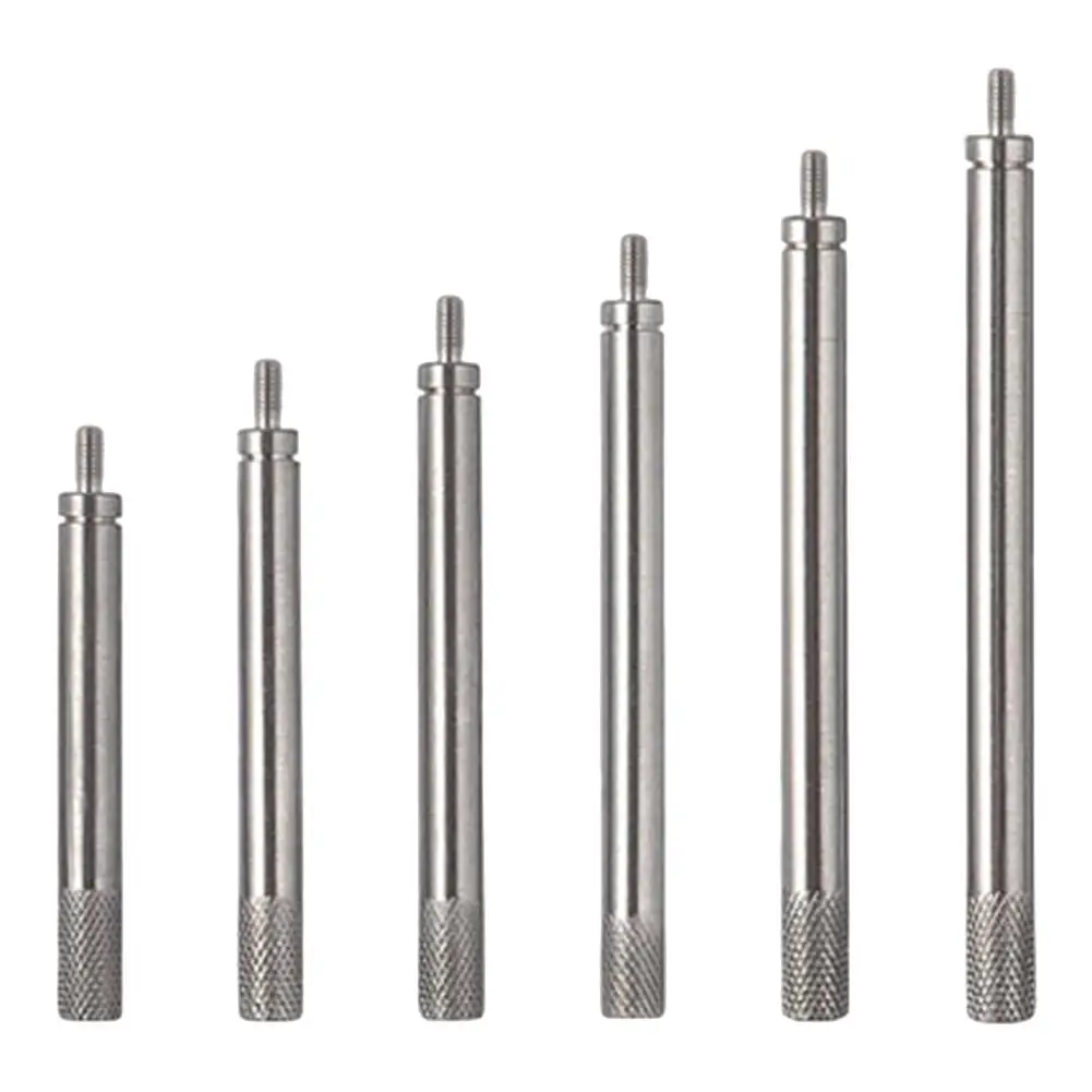 Stainless Steel 6pcs Extension Stem Rods for Dial Indicators For M2 5 Compatibility Lengths from 30mm to 150mm