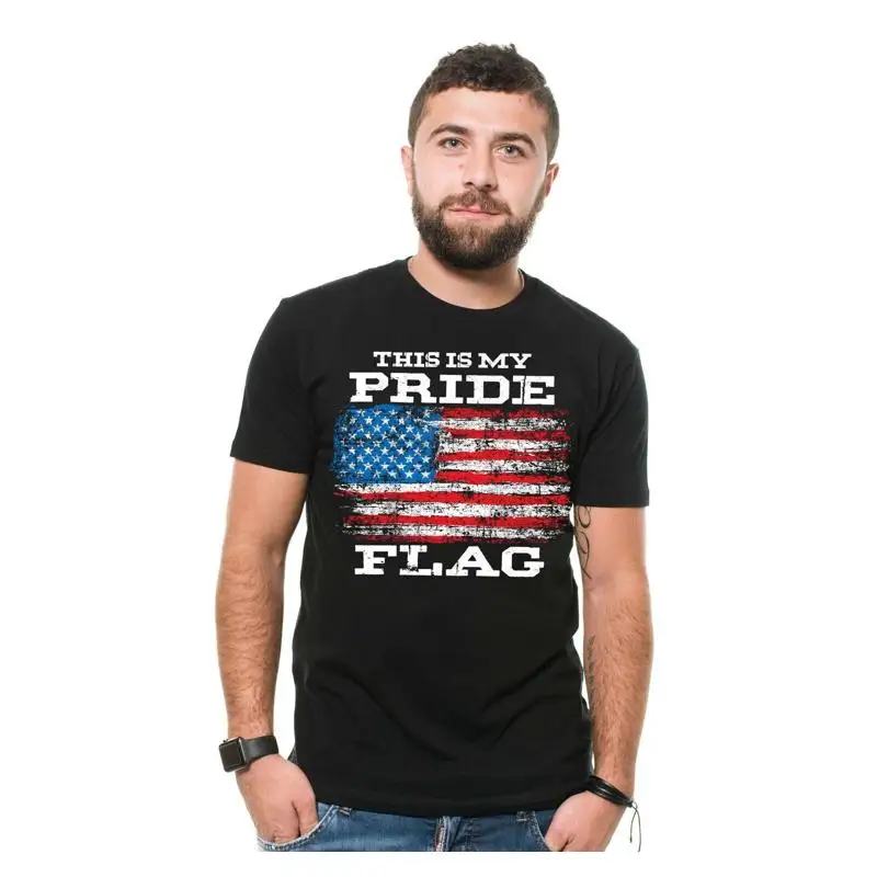 تي شيرت وطني للرجال This Is My Pride Flag Us American S