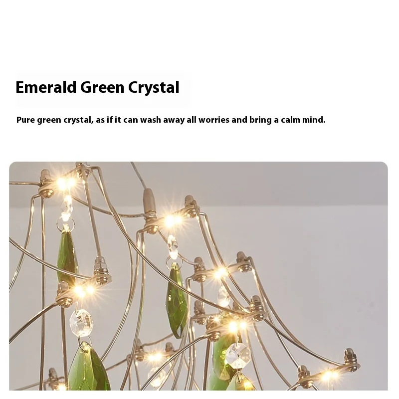 Living room designer style starry sky main light, high-end feeling bedroom crystal light