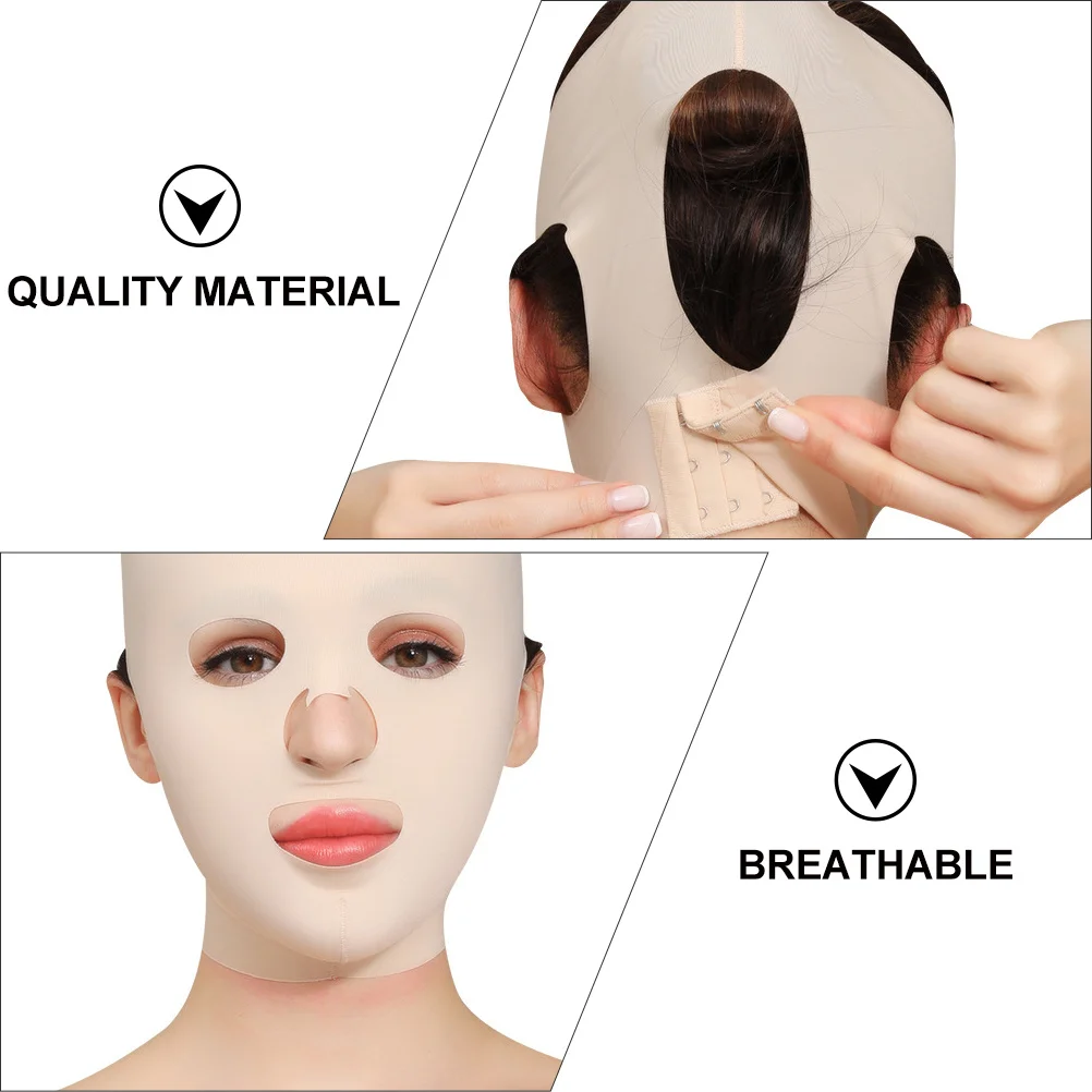 1Pcs Skin Tighten Mask Full Coverage and Elastic for Effective Face Lifting and Anti Aging Skin Lifting Mask Elastic Face Cover