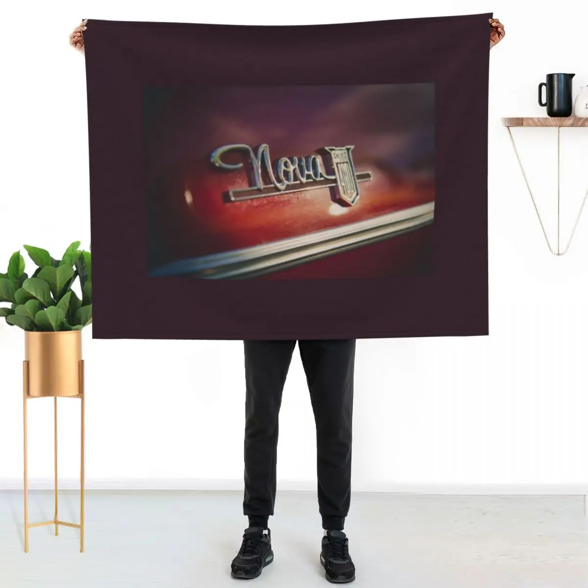 Chevy Nova 400 badge Throw Blanket Tourist Blankets Sofas Of Decoration wednesday Baby Quilt Bed Fashionable Blankets