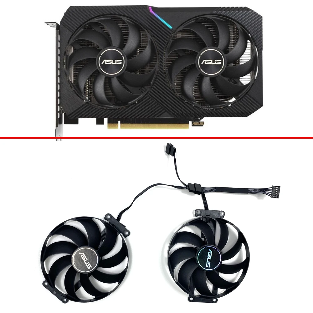 NEW 87mm T129215SU 12V 0.5A 6Pin Dual RTX3060 3060 Ti Graphic Card Cooler Fans For ASUS GeForce RTX 3060Ti V2 MINI DUAL OC Fan