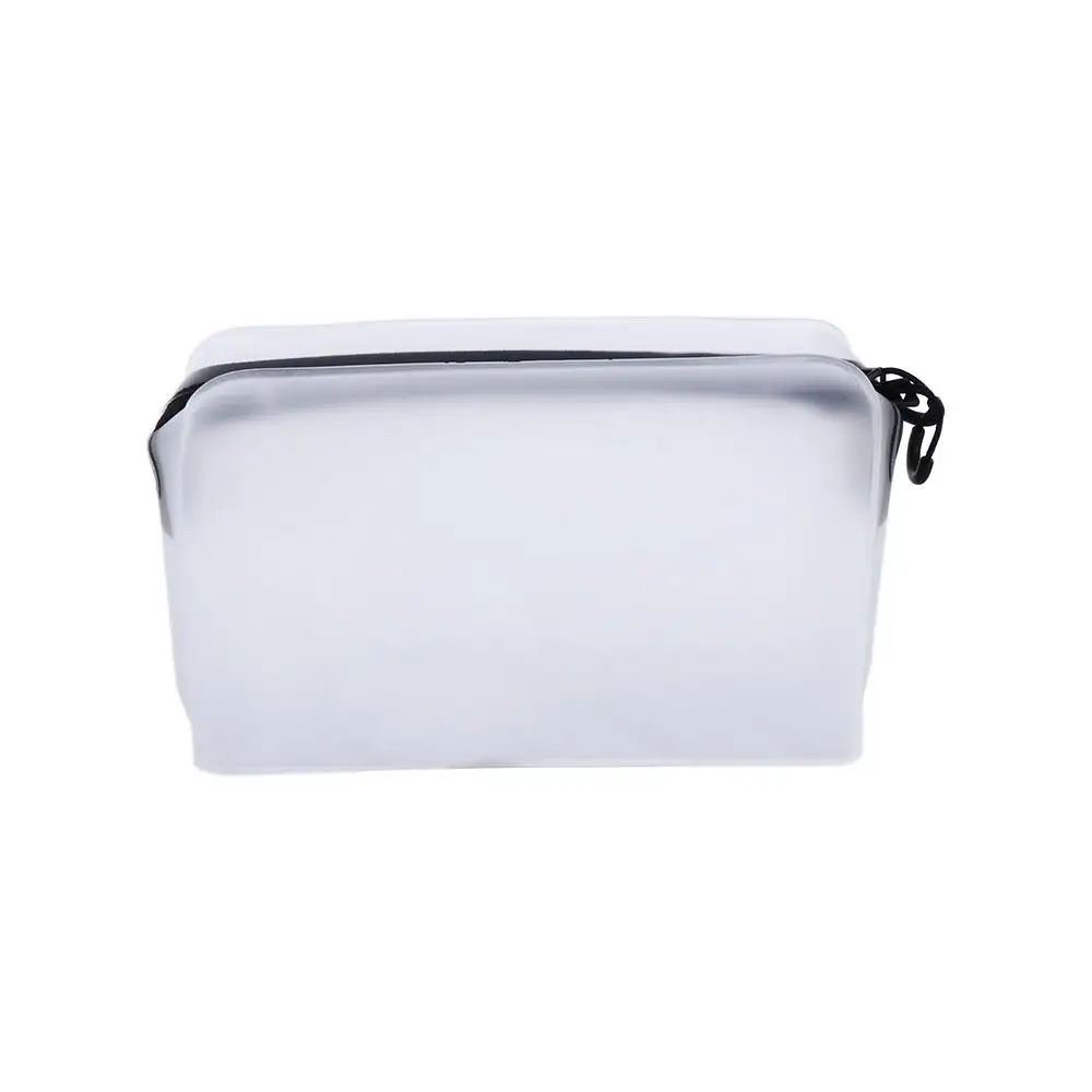 Transparente TPU Wash Pouch para Feminino, Organizador de Maquiagem com Zipper, Matte Makeup Case, Soft Film Bag, Storage Bag, Personality Matte