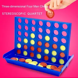 Connect 4-4 Board of Board für Kinder, Kinderpädagogikspielzeug, Familienreisen, lustiges Spielbrett, Denken Training-Puzzle, klassisches Spielzeug 6 Hauptverkäufe Bollycao - №5