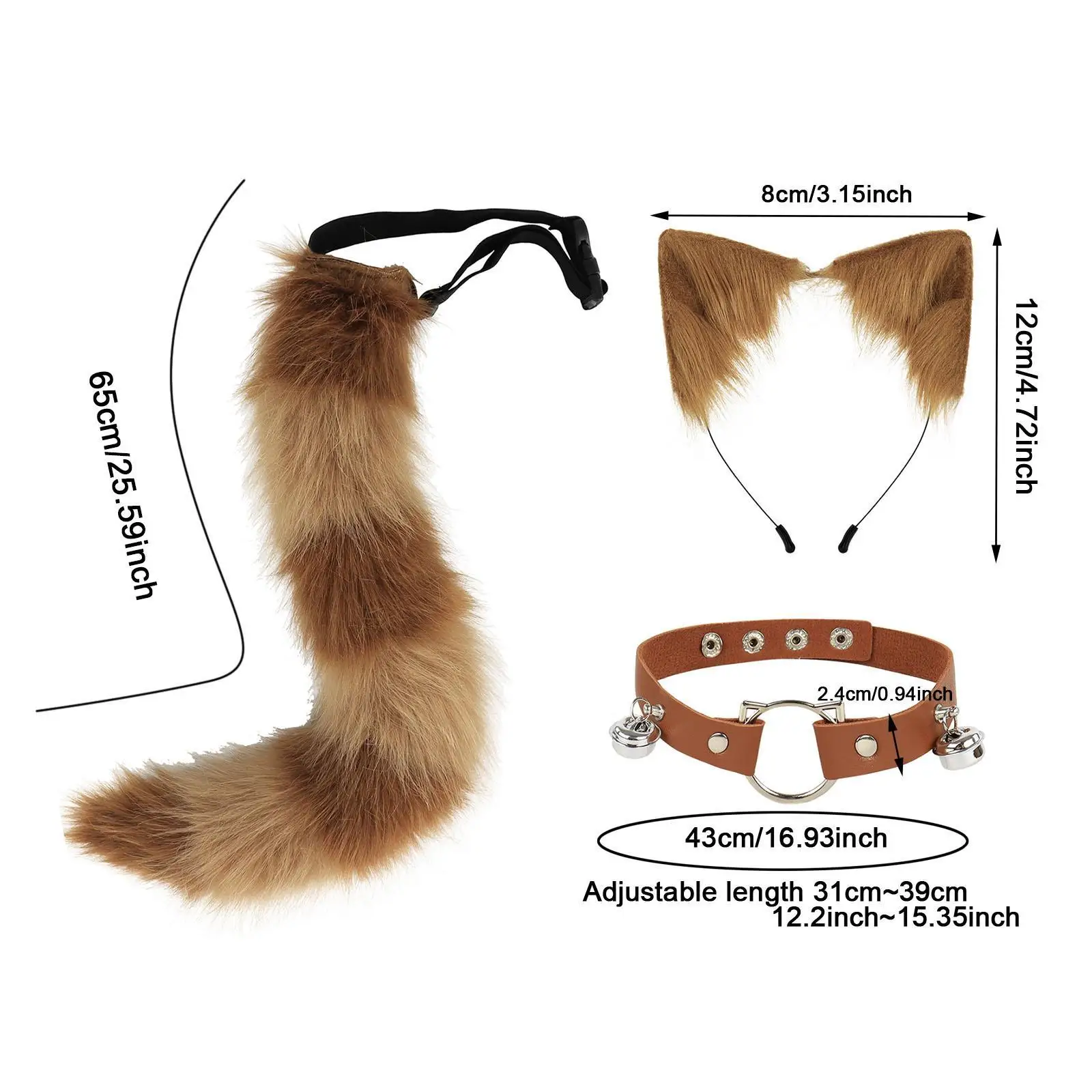 ชุดคอปกหูและหาง ชุดแต่งกายแฟนซีสร้างสรรค์สำหรับงานแสดงบนเวทีงานคาร์นิวัล