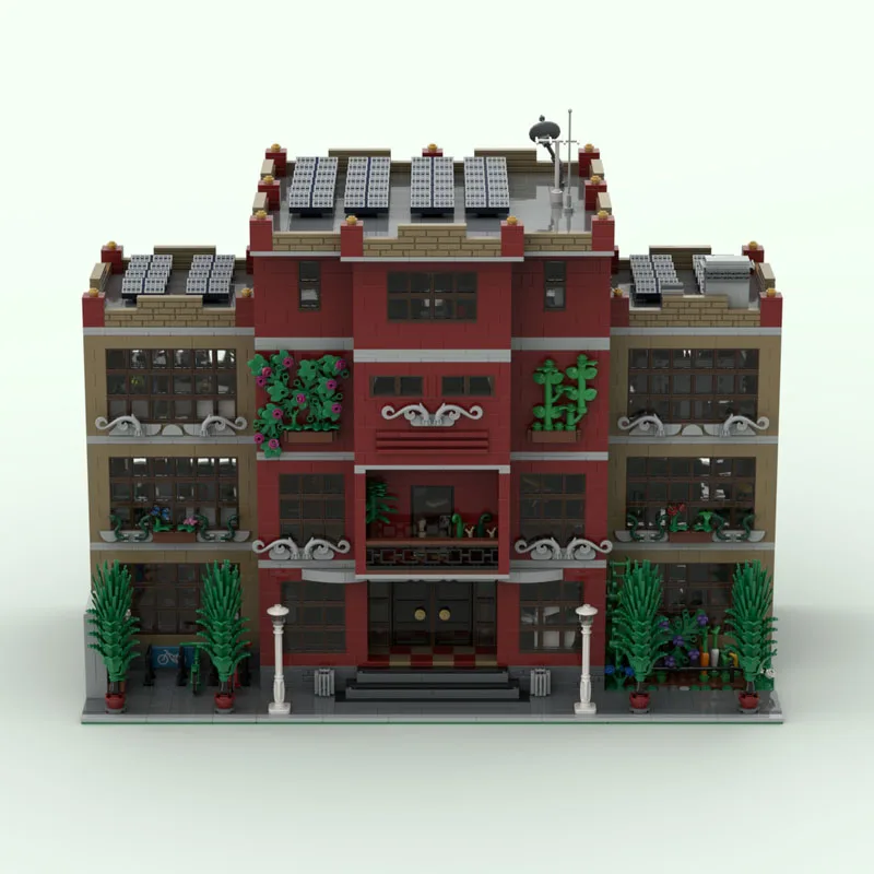 ใหม่ Moc Building Blocks Building รุ่น Smith โรงเรียนเทคโนโลยี Modular Building Blocks เทศกาลเด็กของขวัญของเล่น DIY ชุด