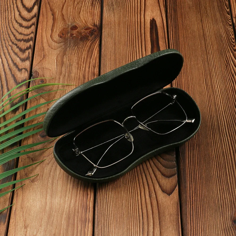 

Pu Leather Glasses Case High Quality Sunglasses Holder Portable Eyewear Storage Box Anti-Pressure Sunglasses Storage Box For