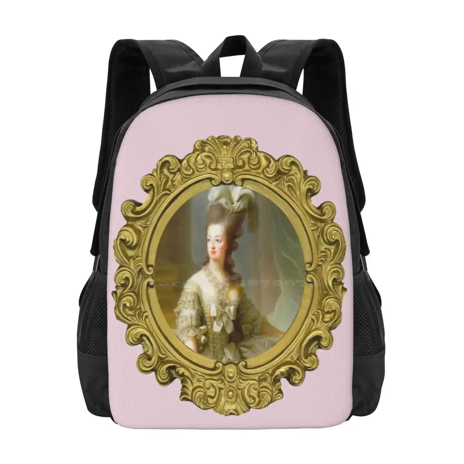 

"Portrait Of Marie Antoinette" Hot Sale Schoolbag Backpack Fashion Bags Rococo Baroque Fragonard French Girl France Marie